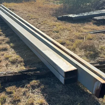 Sale Photo Thumbnail #11: Stack of long rectangular steel tubing.