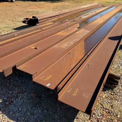 Sale Photo Thumbnail #15: Large steel I-beams.