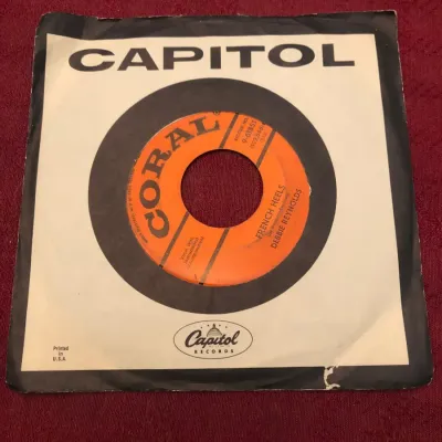 Debbie Reynolds "Tammy" / "French Heels" 45 RPM Coral 9-61851 Vintage Vinyl