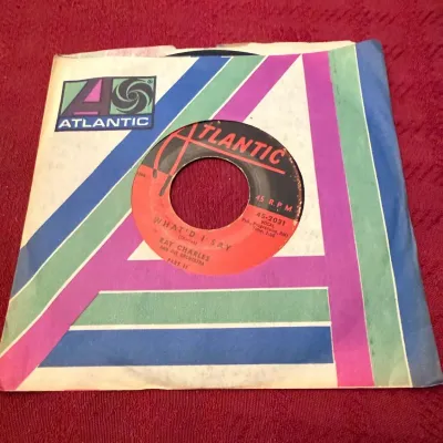 Ray Charles “What’d I Say” Parts I & II 45 RPM Atlantic 2031 Vintage Vinyl