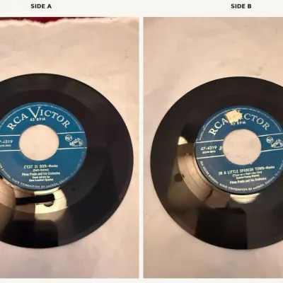Pérez Prado & His Orchestra “In a Little Spanish Town” / “C’est Si Bon” RCA Victor 45 RPM 47-4319