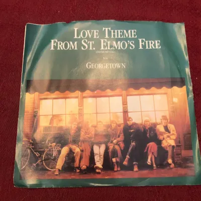 David Foster "Love Theme from St. Elmo's Fire" / "Georgetown" 45 RPM Atlantic 7-89528 Vintage Vinyl