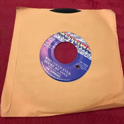 The Supremes “I Hear a Symphony” / “Who Could Ever Doubt My Love” 45 RPM Motown M 1083 Vintage Vinyl