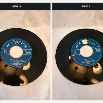 Perry Como & Betty Hutton – “A Bushel and a Peck” / “She’s a Lady” – RCA Victor 45 RPM 47-3930