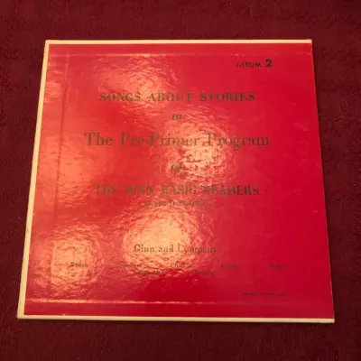 Ginn Basic Readers Pre-Primer Program 78 RPM Record Set, Records 3 & 4, with Album 2 Booklet