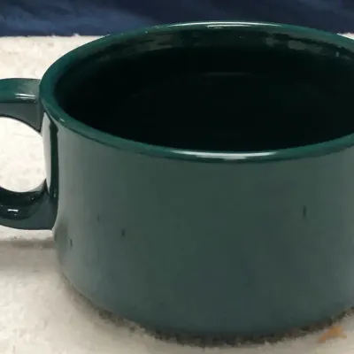 Houston Harvest Dark Green Stoneware Soup Mug / Oversized Coffee Cup