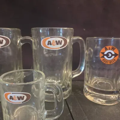 Vintage A&W Root Beer Mugs