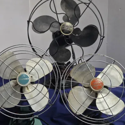Vintage Metal Desk Fans