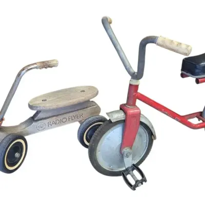 Radio Flyer Mini-Bike And 4 Wheel Scooter Wagon