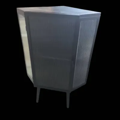 Standing Metal Corner Cabinet 
