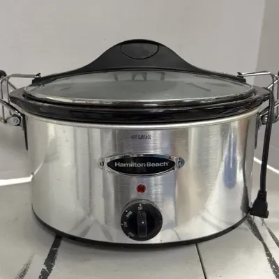 Silver Colored Hamilton Beach Crockpot