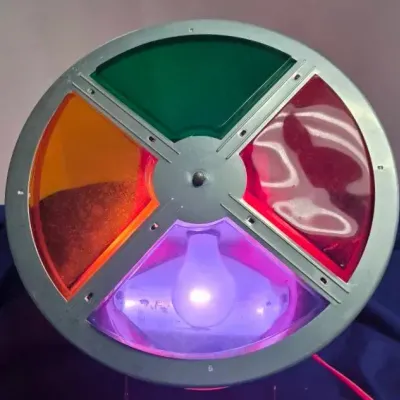 Vintage Color Wheel Lamp