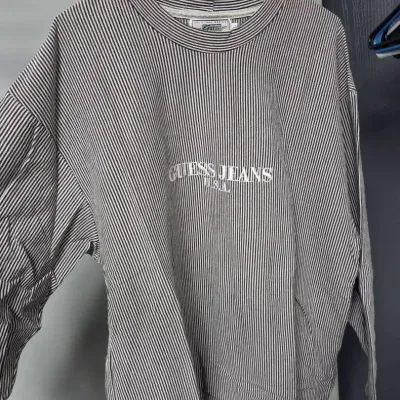 Vintage Guess Jeans USA Long Sleeved Striped XL Shirt