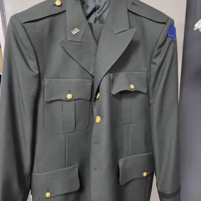 Vintage Dark Green United States Army Class A Service Uniform