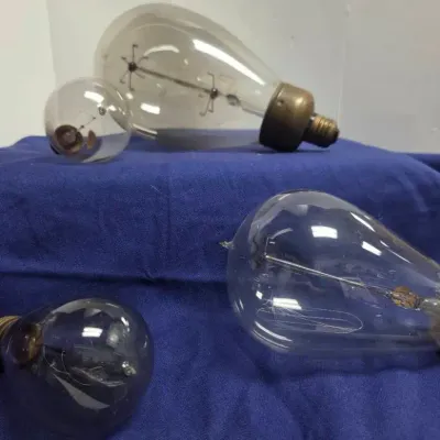 Vintage Hand Blown Tungsten Filament Bulbs 