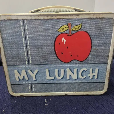 vintage "Hi - My Lunch" metal lunch box