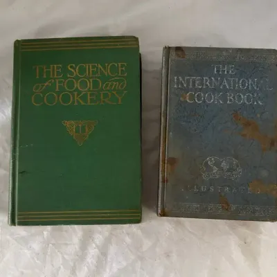 1921, 1929 Antique Cookbooks