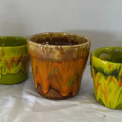 Vintage Glazed Planters