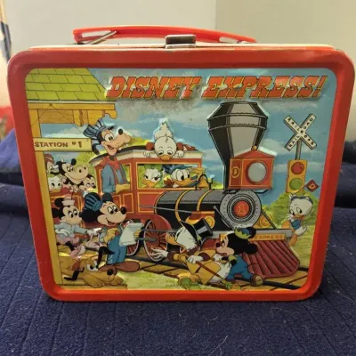 vintage 1979 Aladdin Industries "Disney Express" metal lunchbox
