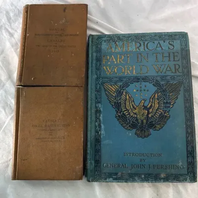 1919, 1917, And 1916 Antique War Books