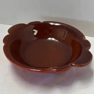 Franksoma 30b Brown And Orange Plate