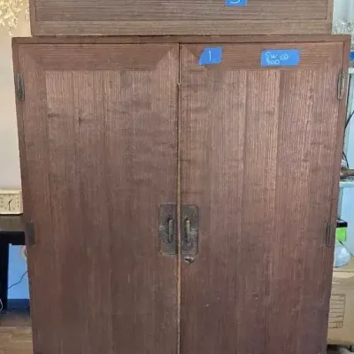 2 Pcs Wardrobe And Dresser Lightweight Wood Japanese 