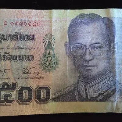 500 Thai Baht Banknote Foreign Currency 