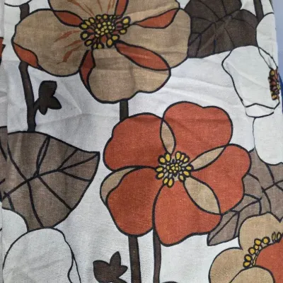 4 Curtain Panels 48"x 80" (Flower Power)