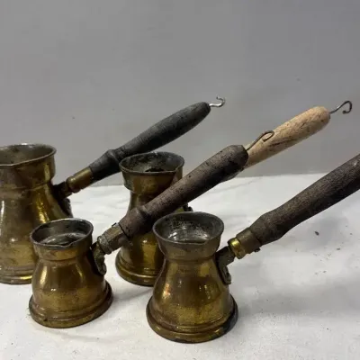 Vintage Brass Turkish Coffee Pots