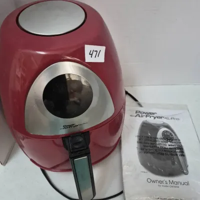 Sale Photo Thumbnail #811: Red Power AirFryer XL Pro countertop appliance with original owner's manual.