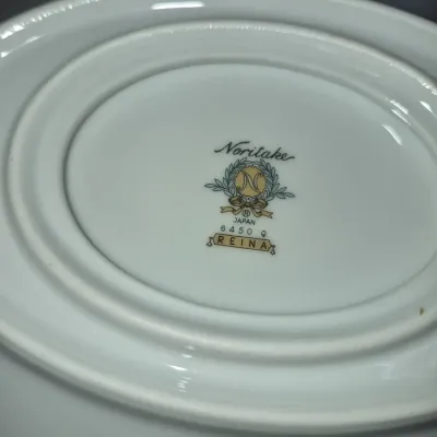 Sale Photo Thumbnail #355: Underside maker's mark on a Noritake fine china piece in the Reina pattern, #6450, made in Japan.