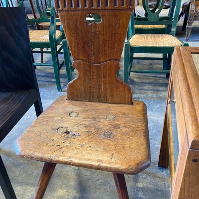 Sale Photo Thumbnail #266: Swiss/Austrian/Slovenian Alpine peasant chair