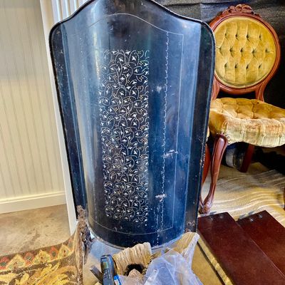 Sale Photo Thumbnail #302: Antique fire screen