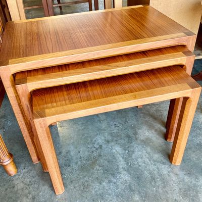 Sale Photo Thumbnail #219: Danish teakwood stack tables