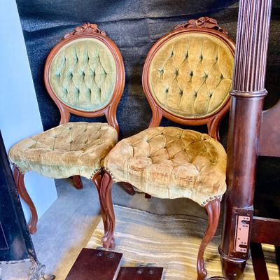 Sale Photo Thumbnail #301: 1970's Carlton McClendon Victorian chairs - Needs to reupholstered