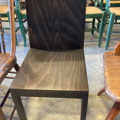 Sale Photo Thumbnail #265: Minimalist or brutalist inspired solid wood chair