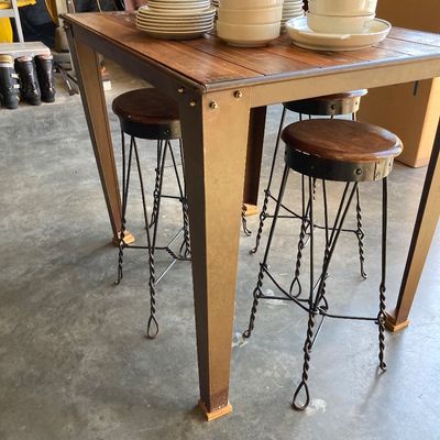 Sale Photo Thumbnail #338: Bar height table and stools