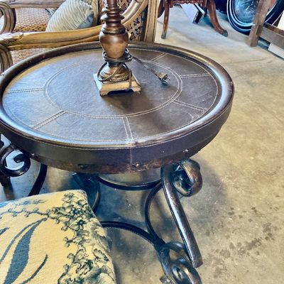 Sale Photo Thumbnail #282: Home Elegance Copeland End Table with faux leather top