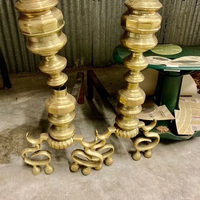 Brass Andirons