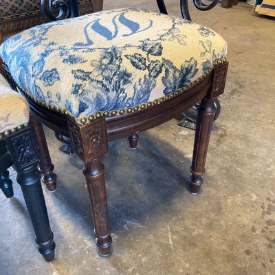 Sale Photo Thumbnail #284: Needlepoint stool