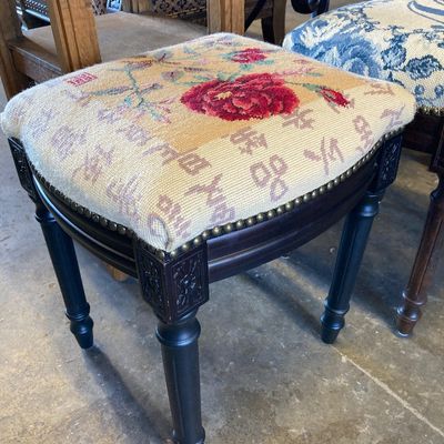 Sale Photo Thumbnail #279: Needlepoint stools