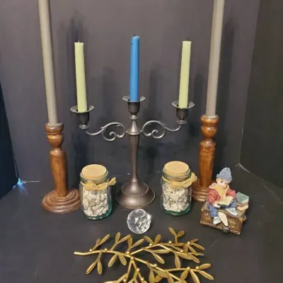 Dining Room Candlesticks And Music Box