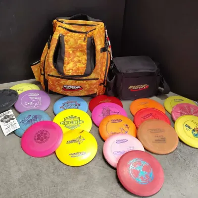 21-Piece Innova Disc Golf Lot – 19 Discs & 2 Disc Golf Bags