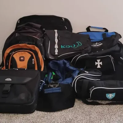 Assorted Backpacks, Duffel Bags, Garment Bag & Laptop Cases