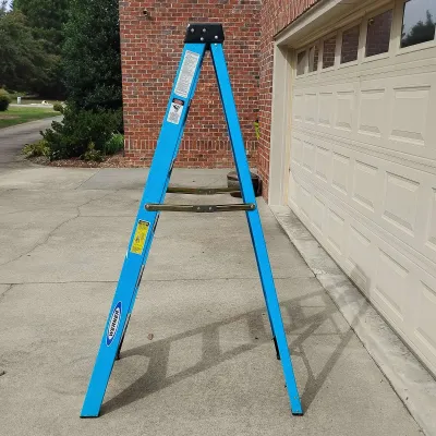 Werner 6-Foot Fiberglass A-Frame Step Ladder