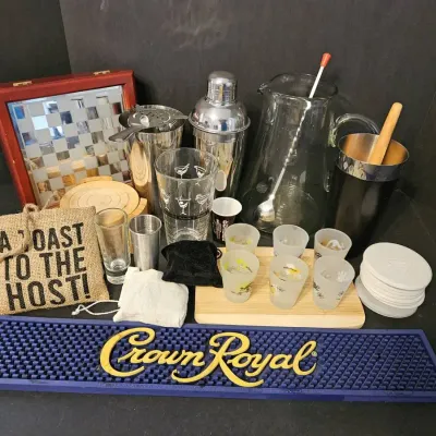 Large Bar Accessories Lot
