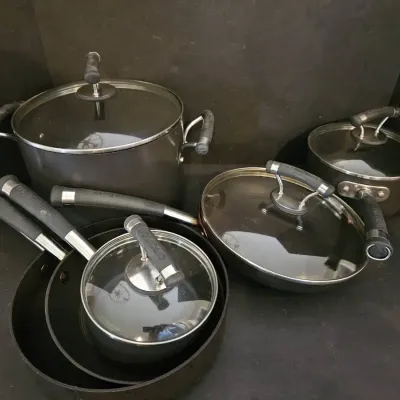 Circulon Contempo 10-Piece Nonstick Cookware Set – Pots, Pans & Glass Lids
