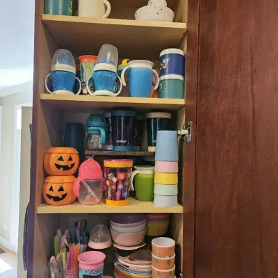 Large Children's Kitchen Cabinet Mystery Lot
