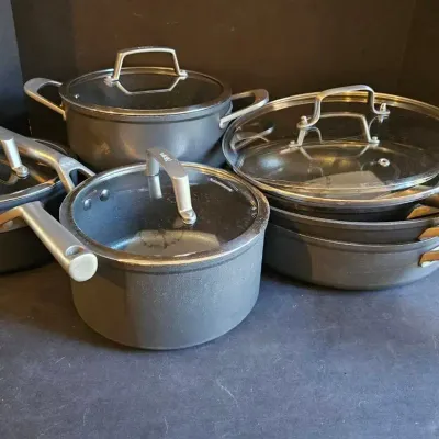 Ninja Foodi NeverStick 3 Pots & 3 Frying Pans with Glass Lids
