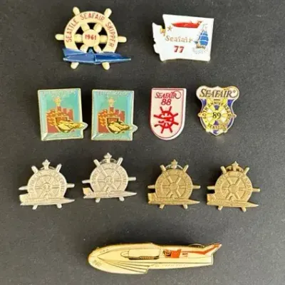 11 Seafair Pins * Thriftway 1160 * 1961 * 1977 * 1987 * 1988 * Hydroplanes